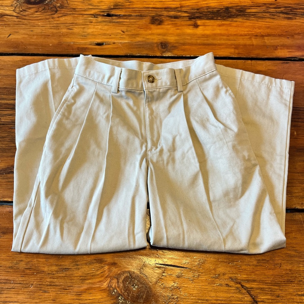 Boys Dress Pants Bundle of 2 Khaki & Black Size 7 & 8